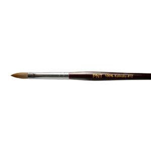 Crimped size 10 100% kolinsky acrylic brush
