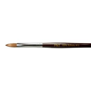 Crimped size 12 100% kolinsky acrylic brush