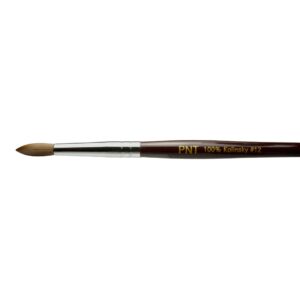 Round size 12 100% kolinsky acrylic brush