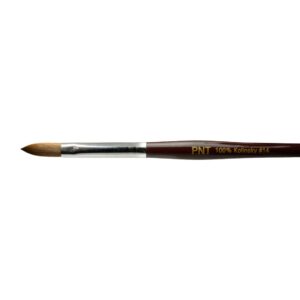 Crimped size 14 100% kolinsky acrylic brush