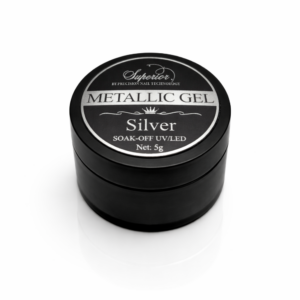 Metallic silver painting gel